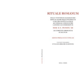 RITUALE ROMANUM - Introibo.net