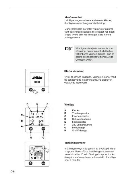 Instruktionsbok husvagnar S - Hobby Caravan