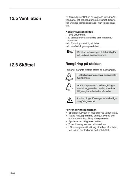 Instruktionsbok husvagnar S - Hobby Caravan