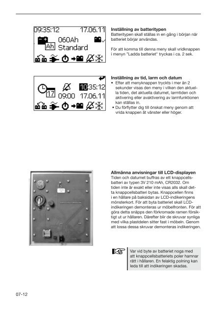 Instruktionsbok husvagnar S - Hobby Caravan