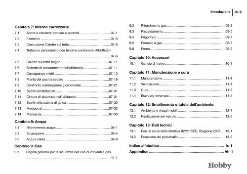 Sicurezza - Hobby Caravan