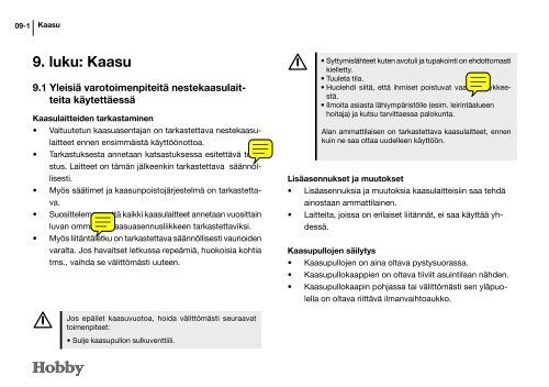 Turvallisuus - Hobby Caravan