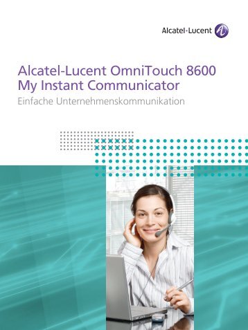 Alcatel-Lucent OmniTouch 8600 My Instant Communicator