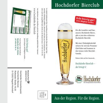 Hochdorfer Bierclub - Hochdorfer Kronenbrauerei