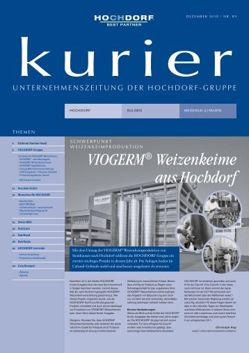 VIOGERM® Weizenkeime aus Hochdorf - Hochdorf Nutritec AG