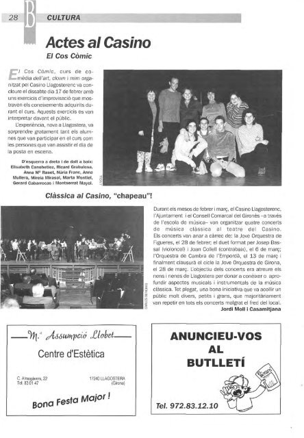 Maig 1999 - Arxiu Municipal de Llagostera