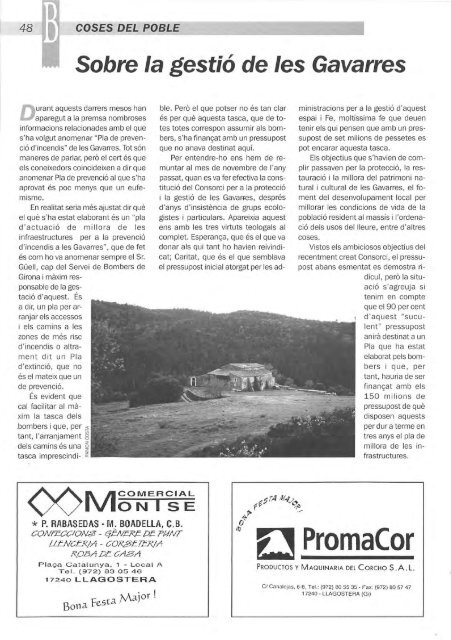 Maig 1999 - Arxiu Municipal de Llagostera