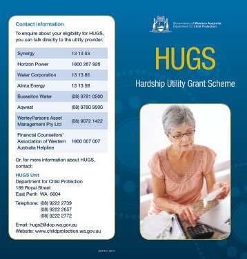 Hardship Utility Grant Scheme - Department for Child Protection
