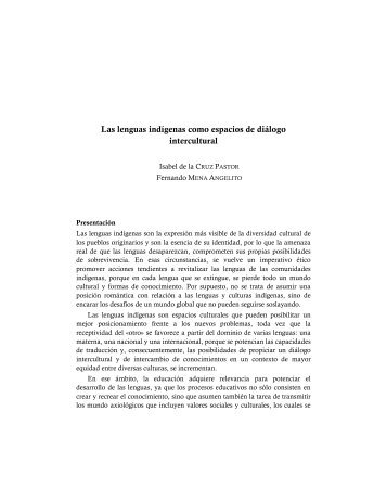 Educación, lengua indígena y comunidad. El conocimiento ... - UNAM