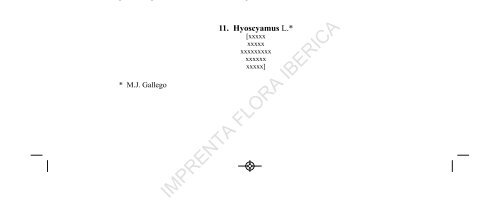 Hyoscyamus - Flora Ibérica