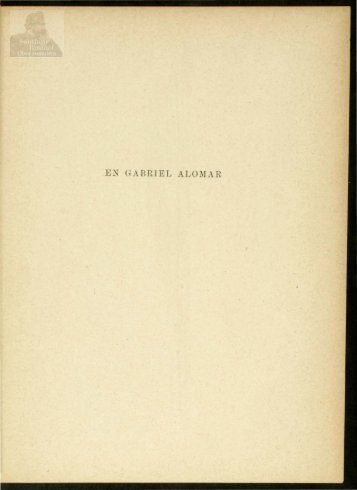 Pròleg, La columna de foc, Gabriel Alomar