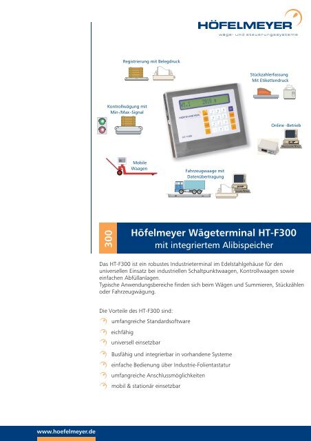 Spezifikationen als PDF - Höfelmeyer Waagen GmbH