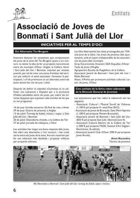 REVISTA DE SANT JULIÀ DEL LLOR I BONMATÍ - Ajuntament de ...