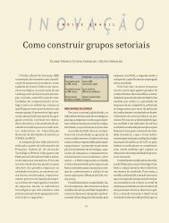 Como construir grupos setoriais - Labjor - Unicamp