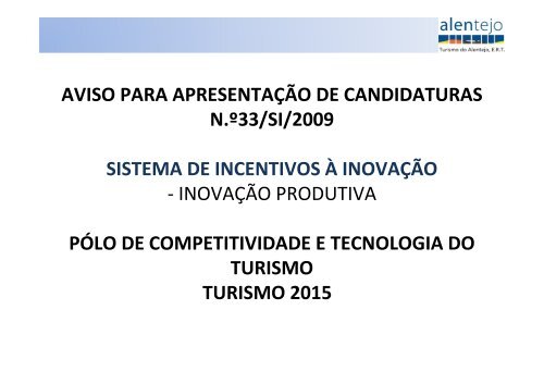 INCENTIVOS ÀS EMPRESAS - Câmara Municipal de Sines