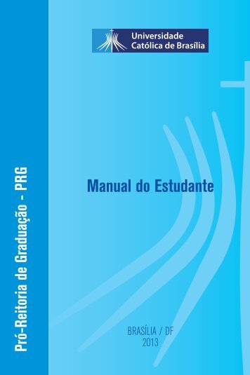 Manual do Estudante - Universidade Católica de Brasília