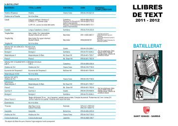 LLIBRES DE TEXT