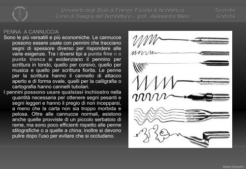 Le tecniche grafiche di rappresentazione I - Dipartimento di ...