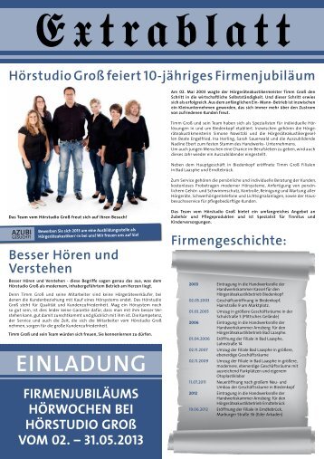 Extrablatt (PDF) - Hörstudio Groß