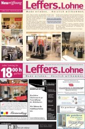 NeuerÃ¶ffnung Leffers, Lohne - Industriebau HOFF und Partner