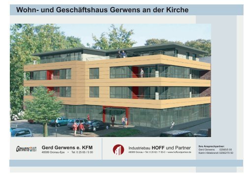 Broschüre Wohn- und Geschäftshaus Gerwens - Industriebau HOFF ...