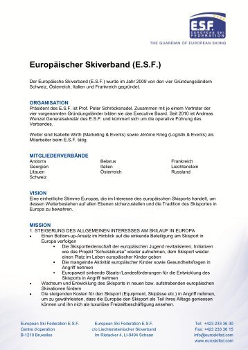 Europäischer Skiverband (E.S.F.)