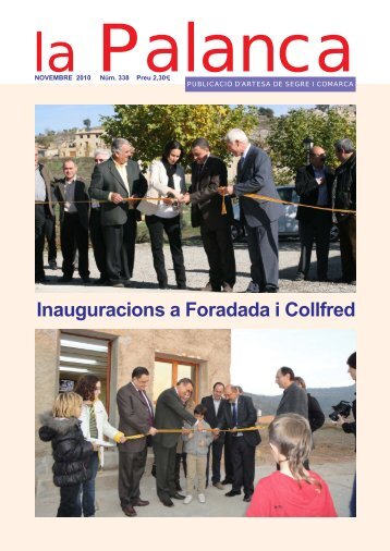 Inauguracions a Foradada i Collfred - La Palanca