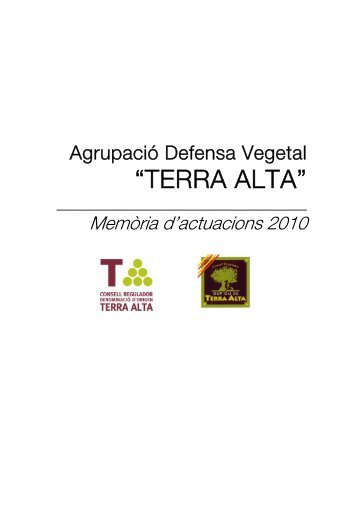 Memòria d'actuacions 2010 (data publicació: 27 ... - DO Terra Alta