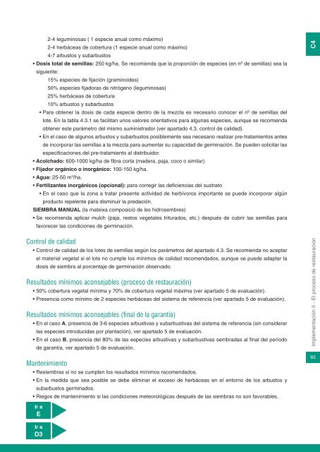 Manual para la restauración de canteras de roca caliza en clima ...