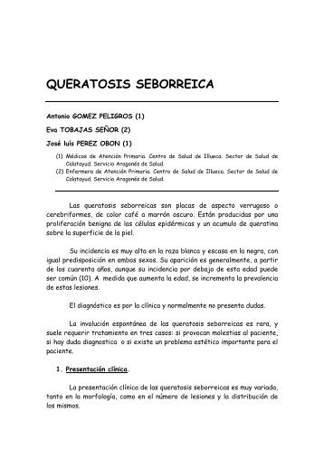 QUERATOSIS SEBORREICA.pdf - Inicio - Grupo Aragonés de ...
