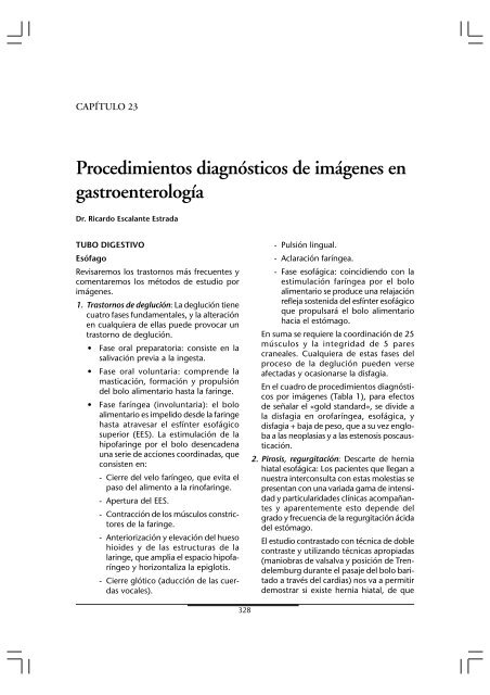 procedimientos diagnosticos de imagenes en gastroenterologia