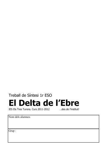 El Delta de l'Ebre - Institut Els Tres Turons