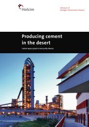Producing cement in the desert - Holcim Foundation for Sustainable ...