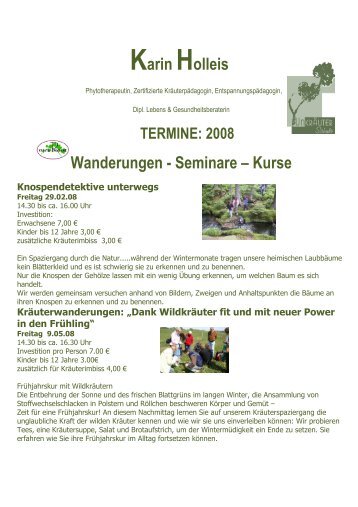 Karin Holleis Wanderungen - Seminare â Kurse - Holleis-balance.de
