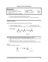 Enolates, Enols, and Enamines