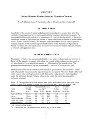 Swine Manure Production and Nutrient Content - Clemson University