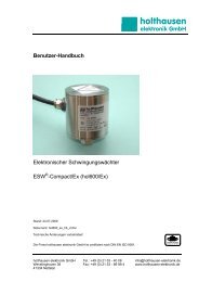 ESW®-Compact/Ex - holthausen elektronik GmbH