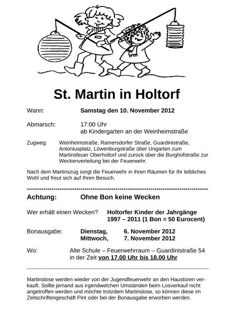 St Martin In Holtorf Burgerverein Holtorf Ungarten