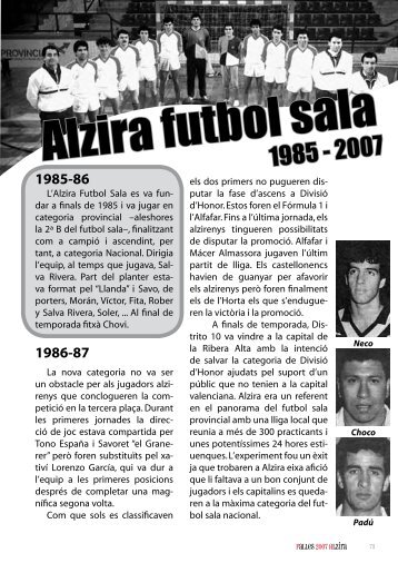 Alzira futbol sala - Falla El Mercat