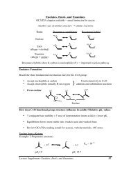 Enolates, Enols, and Enamines