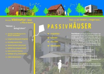 P A S S I V HÄUSER - Holzbau Kühlborn