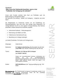 Fußbodenseminar