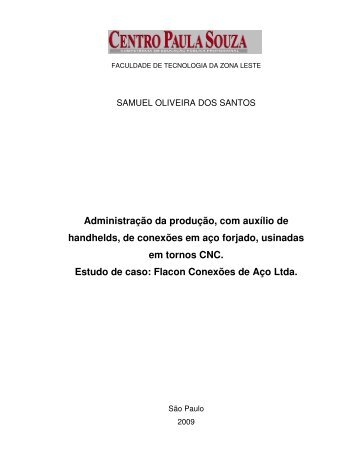 samuel oliveira dos santos - Faculdade de Tecnologia da Zona Leste