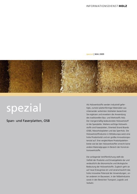 Informationen zu Span- und Faserplatten, OSB - Holz-Mayer