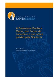 A Professora Doutora Maria José Forjaz de Lacerda e a sua nobre ...