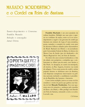 O cordel como voz na boca do sertão - Légua & meia