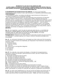 Decreto Nº 41.931 de 25 de junho de 2009 - Governo do Estado do ...