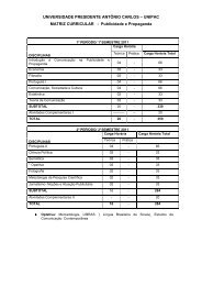 Matriz do Curso - Unipac