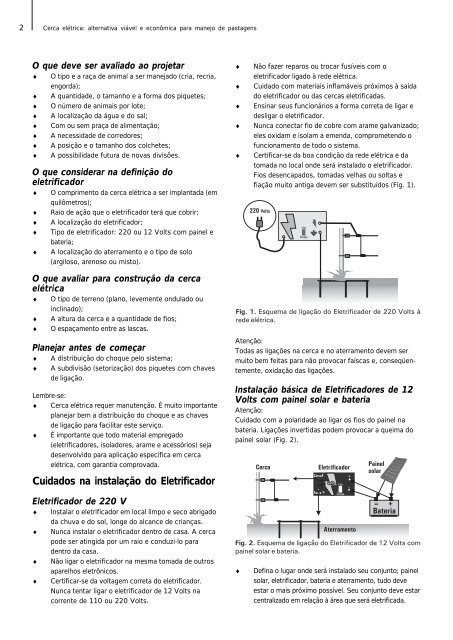 CERCA ELETRICA - Embrapa Gado de Leite