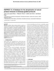 NAPROC-13: A Database for the dereplication of ... - Bioinformatics